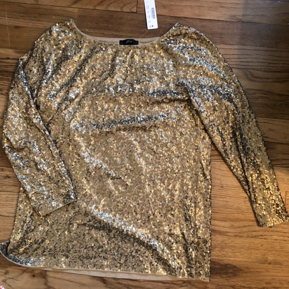 NWT J.Crew Sequin Top